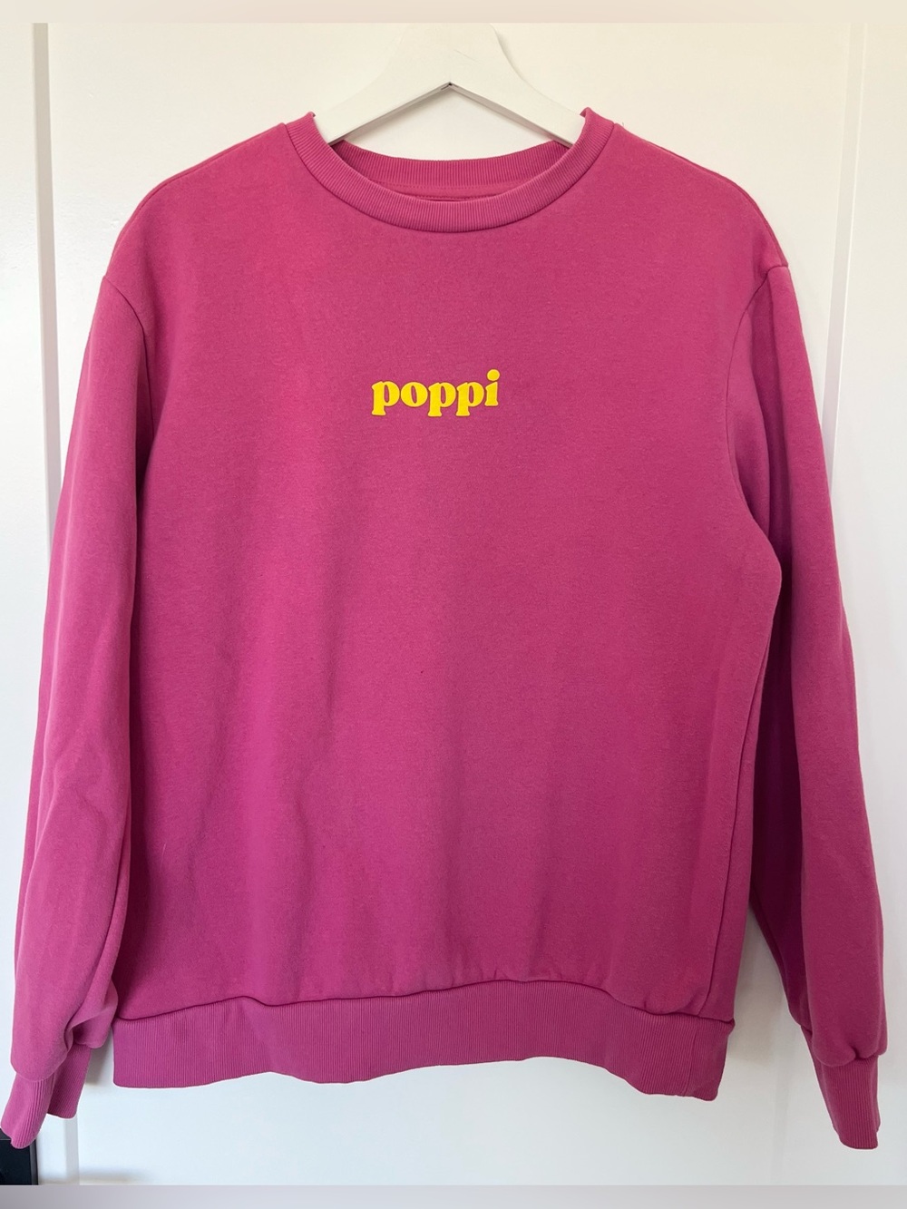 Poppi X Target Graphic Pink Crew Neck Pullover Sweatshirt Size M